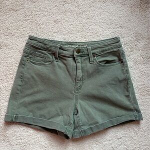 Universal Thread Olive Green High-Rise Jean Shorts